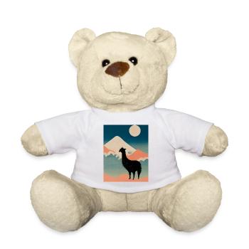 Lama au Japon - Nounours - blanc - Devant
