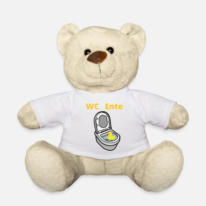 WC Ente - Teddy - Weiß