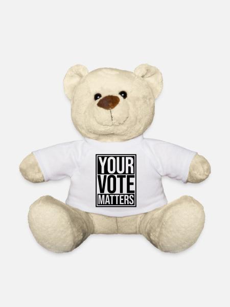 your vote matters Zitat - Teddy - Weiß