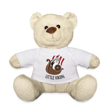 Petit pingouin viking - Nounours - blanc - Devant