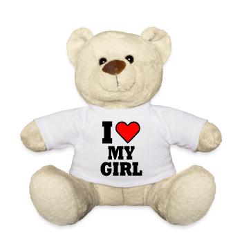 I love my girl - Teddy - Weiß - Vorne
