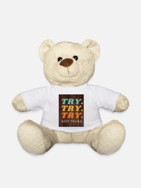 Try - Teddy Bear - white