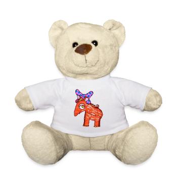 Tapir Mädchen - Teddy - Weiß - Vorne