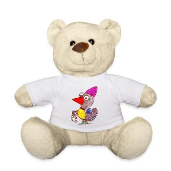 TV ist scheiße - Teddy - Weiß - Vorne