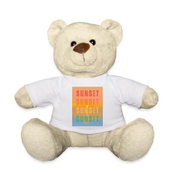 Sunset Sunset Sunset Sunset - Summer Vibes - Teddy - Weiß - Vorne