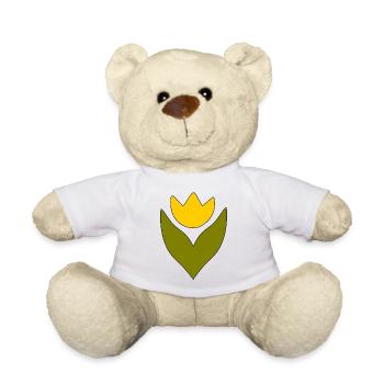 Flower, Yellow, Yellow Flower, Flowers, Tulip, Tulips, Blossom - Teddy Bear - white - Front