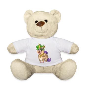 Licorne tatouée / Licorne tatouée - Nounours - blanc - Devant