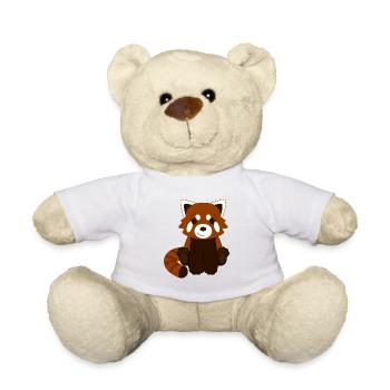 Panda roux - Nounours - blanc - Devant