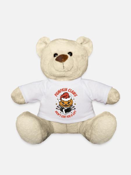 Kürbiskrallen werden Ihnen kein Geschenk machen - Teddy - Weiß