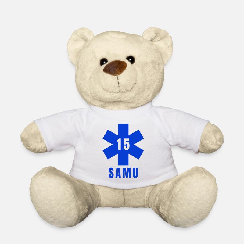 SAMU, urgences, ambulance - Nounours - blanc