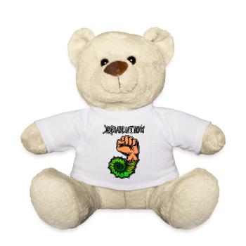 Viva la Evolution! Revolution Prähistorisch Fossil - Teddy - Weiß - Vorne