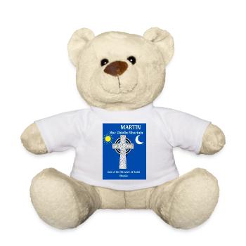 MARTIN SURNAME - Teddy Bear - white - Front