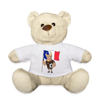 Taureau Fan France - Nounours - blanc - Devant
