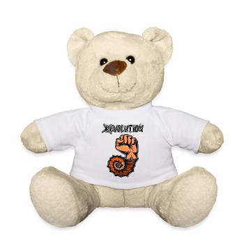 Vive l’évolution ! Révolution Fossile préhistorique - Nounours - blanc - Devant