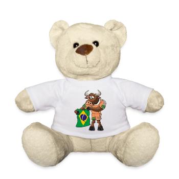 Ventilateur brésilien Taureau - Nounours - blanc - Devant
