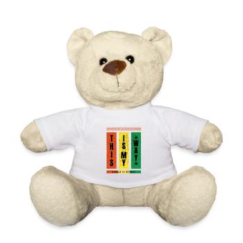 Le reggae est ma façon – TypoBlock - Nounours - blanc - Devant