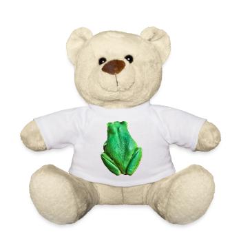 I am a frog, Madame - Teddy Bear - white - Front