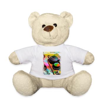 Japan Tea Ceremony Collage Art 99 - Teddy - Weiß - Vorne