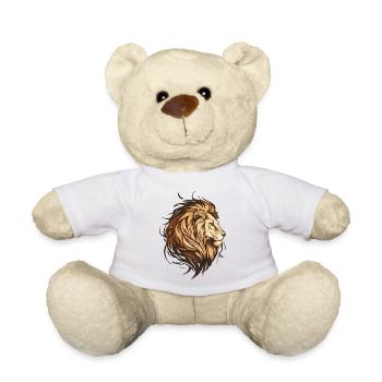 Tête de lion - Nounours - blanc - Devant