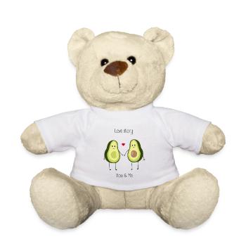 Avocat Liebe - Histoire d’amour - You & Me - Paarliebe - Nounours - blanc - Devant