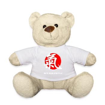 Force Japon citation kanji japonais - Nounours - blanc - Devant