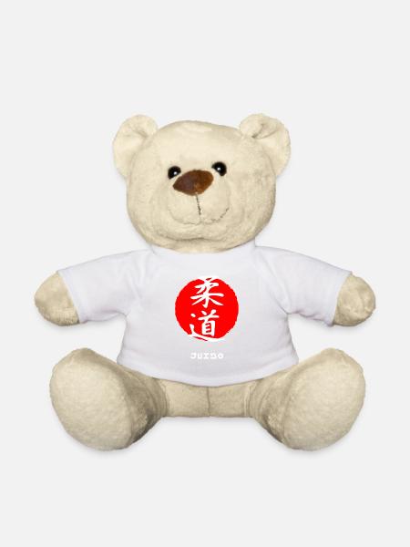 Judo Kampfsport Sport Japan Japanische Kanji Wörter - Teddy - Weiß