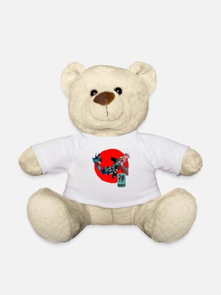 Japan Koi Karpfen Fisch Wasserteich Asiatisch Japanisch - Teddy - Weiß
