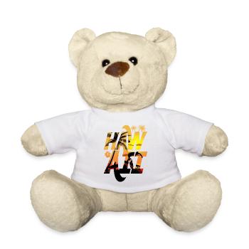 Surfen und Palmen im Sonnenschein Hawaii - Teddy - Weiß - Vorne