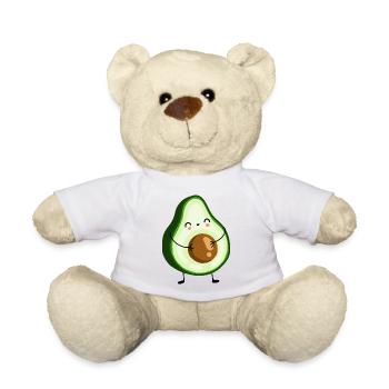 T-shirt d’avocat mignon - Nounours - blanc - Devant