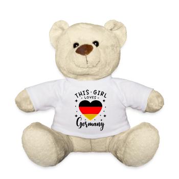 Allemagne Drapeau allemand Drapeau allemand Utilisé Regarder à la maison - Nounours - blanc - Devant