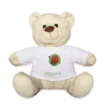 Spruch (deutsch): Ich bin einzigartig - Teddy - Weiß - Vorne