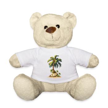 Palme | Tropisches T-Shirt Design | Hoodie Design - Teddy - Weiß - Vorne