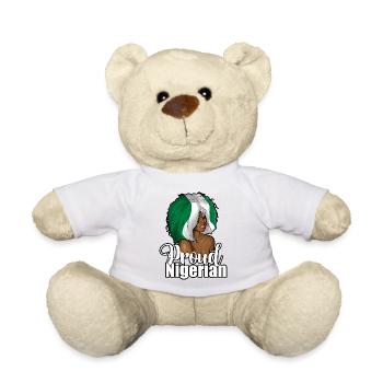 Nigeria Nigerian Africa Flag Pride I Gift - Teddy Bear - white - Front