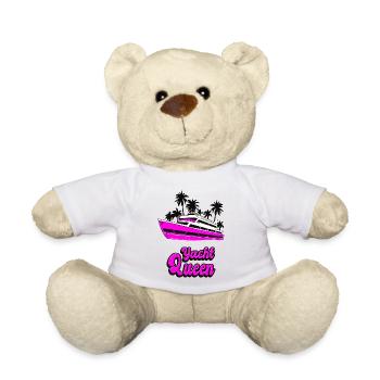 Design de bateau Yacht Queen Palm Tree - Nounours - blanc - Devant