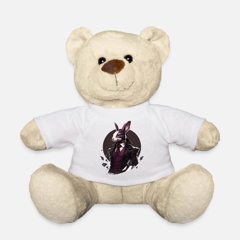 Rabbit with suit - Teddy Bear - white