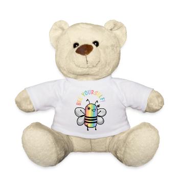 Bleiben Sie Ihre! Biene selbst * - Teddy - Weiß - Vorne