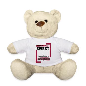 Love is sweet- - Nounours - blanc - Devant