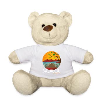 Illustration du lac du Salagou | terragrafika® - Nounours - blanc - Devant