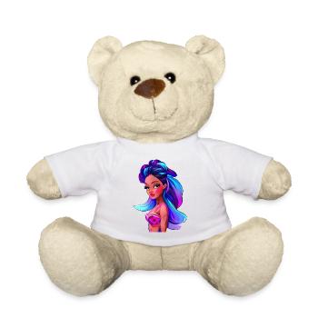 African Black Mermaid - Teddy - Weiß - Vorne