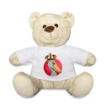 Shoebill Bird Ornithologist Forest I Gift - Teddy Bear - white - Front