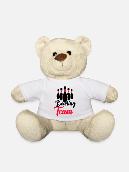Bowling Team - Teddy Bear - white