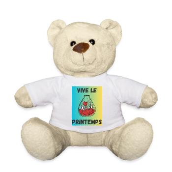 JE PEUX PAS,JARDINAGE,RETRAITE,PRINTEMPS,JARDIN - Nounours - blanc - Devant