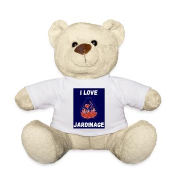 PRINTEMPS. JARDINAGE. RETRAITE. PRINTEMPS. JARDIN. - Nounours - blanc - Devant
