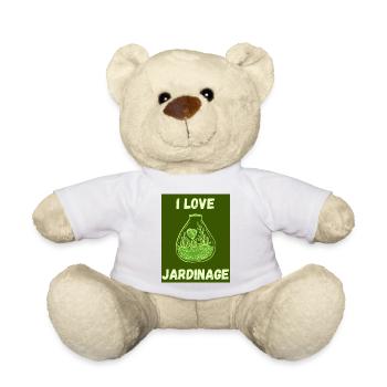 PRINTEMPS. JARDINAGE. RETRAITE. PRINTEMPS. JARDIN. - Nounours - blanc - Devant