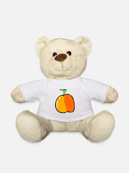 Pfirsich - Teddy - Weiß