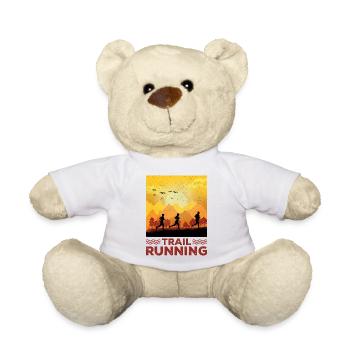 Trail Runner Running Jogging Jogger I Gift - Nounours - blanc - Devant