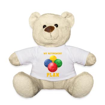 Bocce Bocci Colorful Balls Player I Gift - Teddy Bear - white - Front