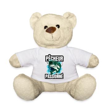 pêcheur passionné - Nounours - blanc - Devant