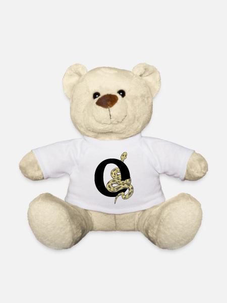 Buchstabe o Schlange - Teddy - Weiß