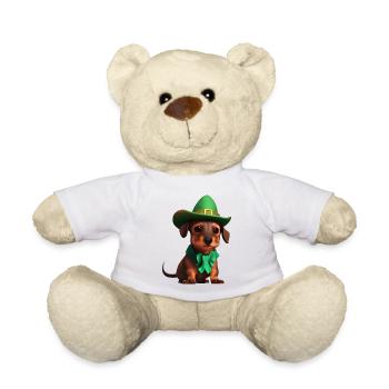 Dachshund Dog St Patricks Day Dogs Dog Owner - Teddy Bear - white - Front